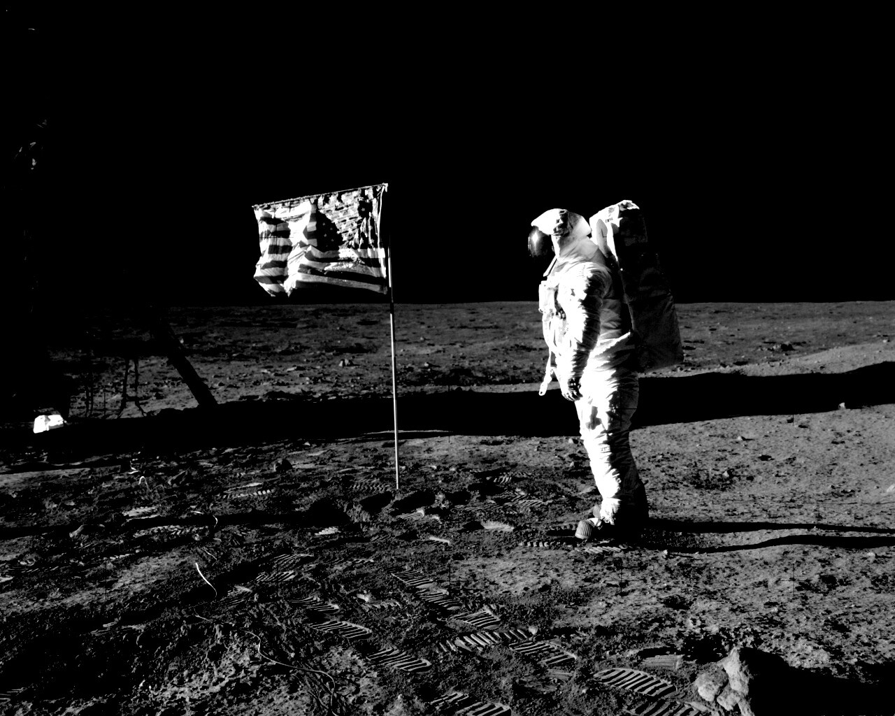 Высадка американцев на Луну обои