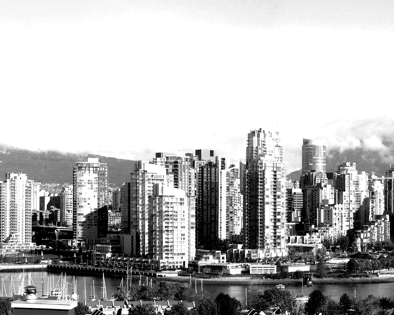 Панорама города обои