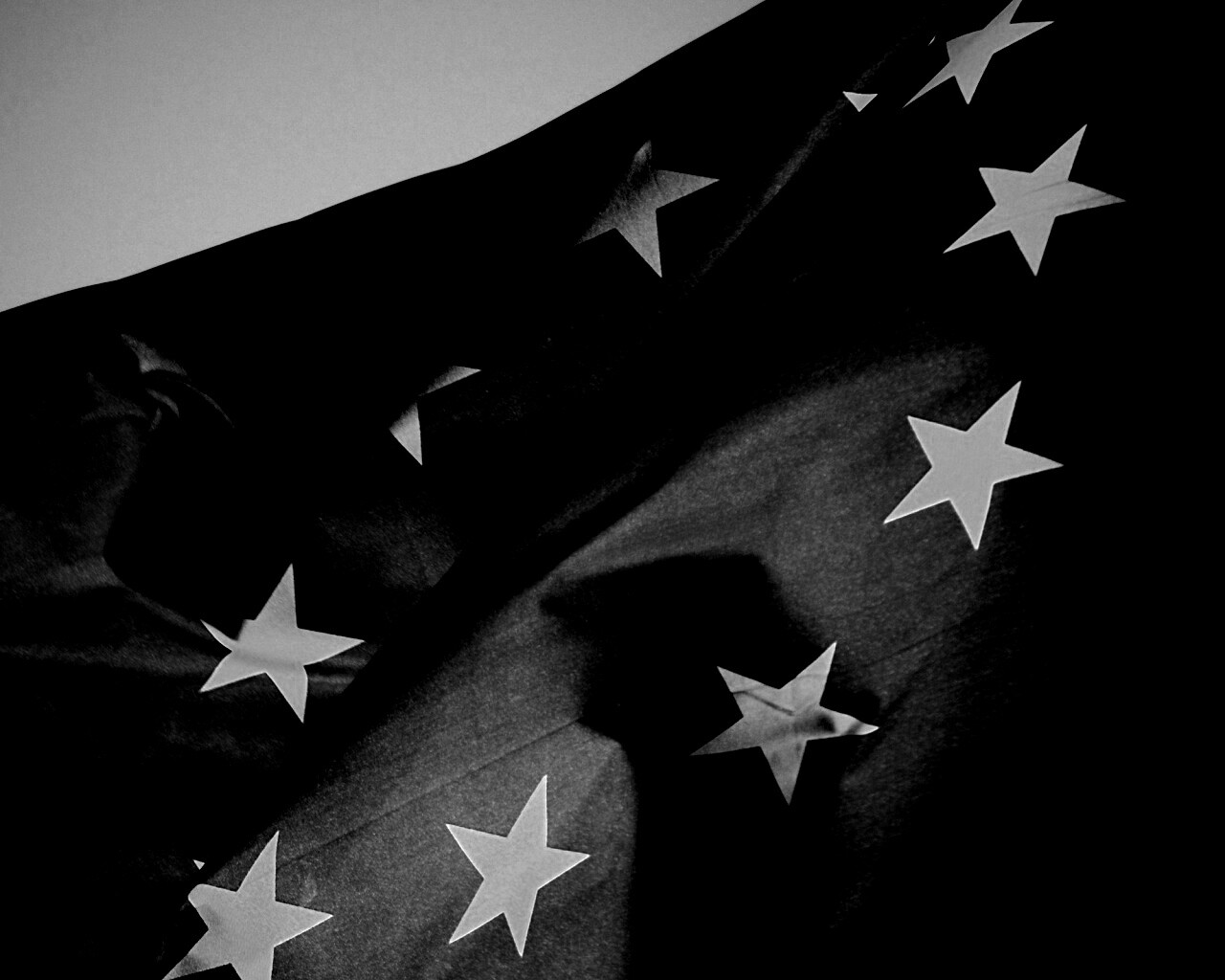 Синий флаг Евросоюза (европейского союза) обои