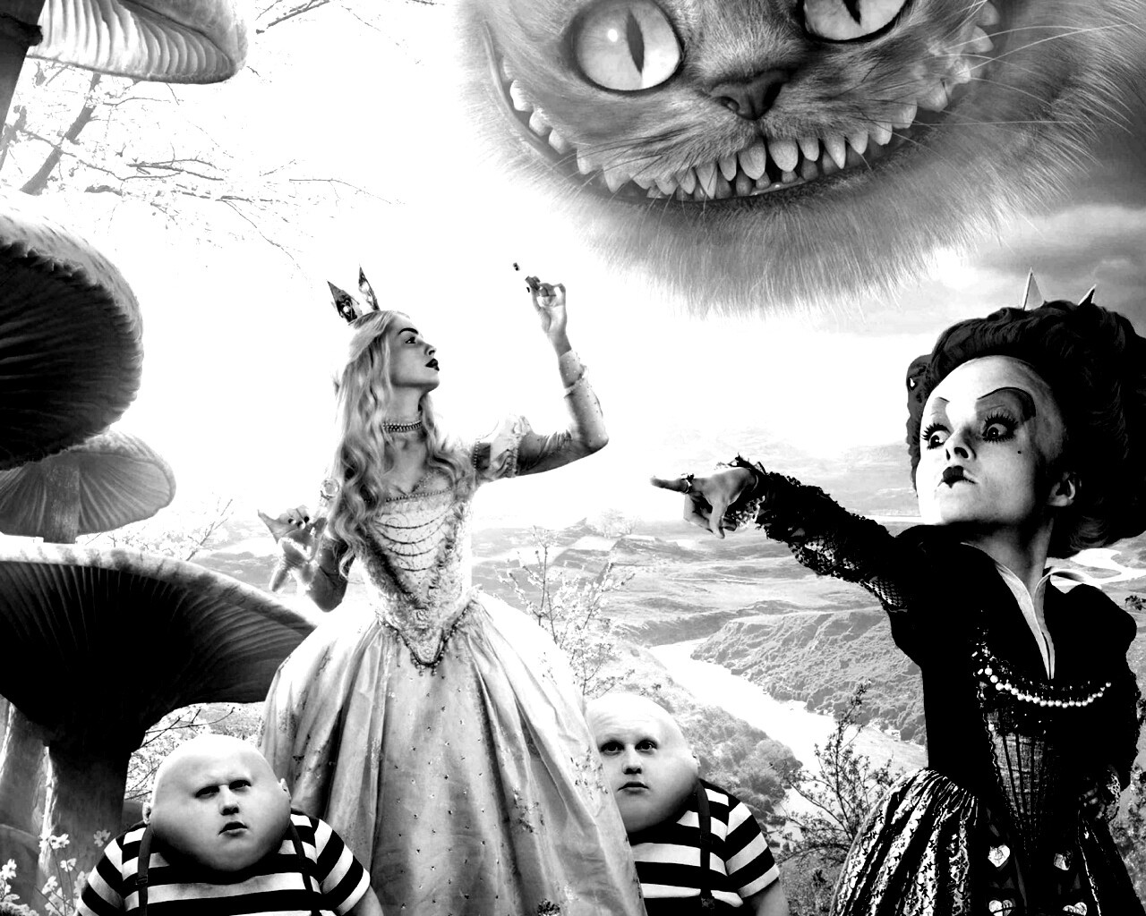 Персонажи из "Алиса в стране Чудес" обои