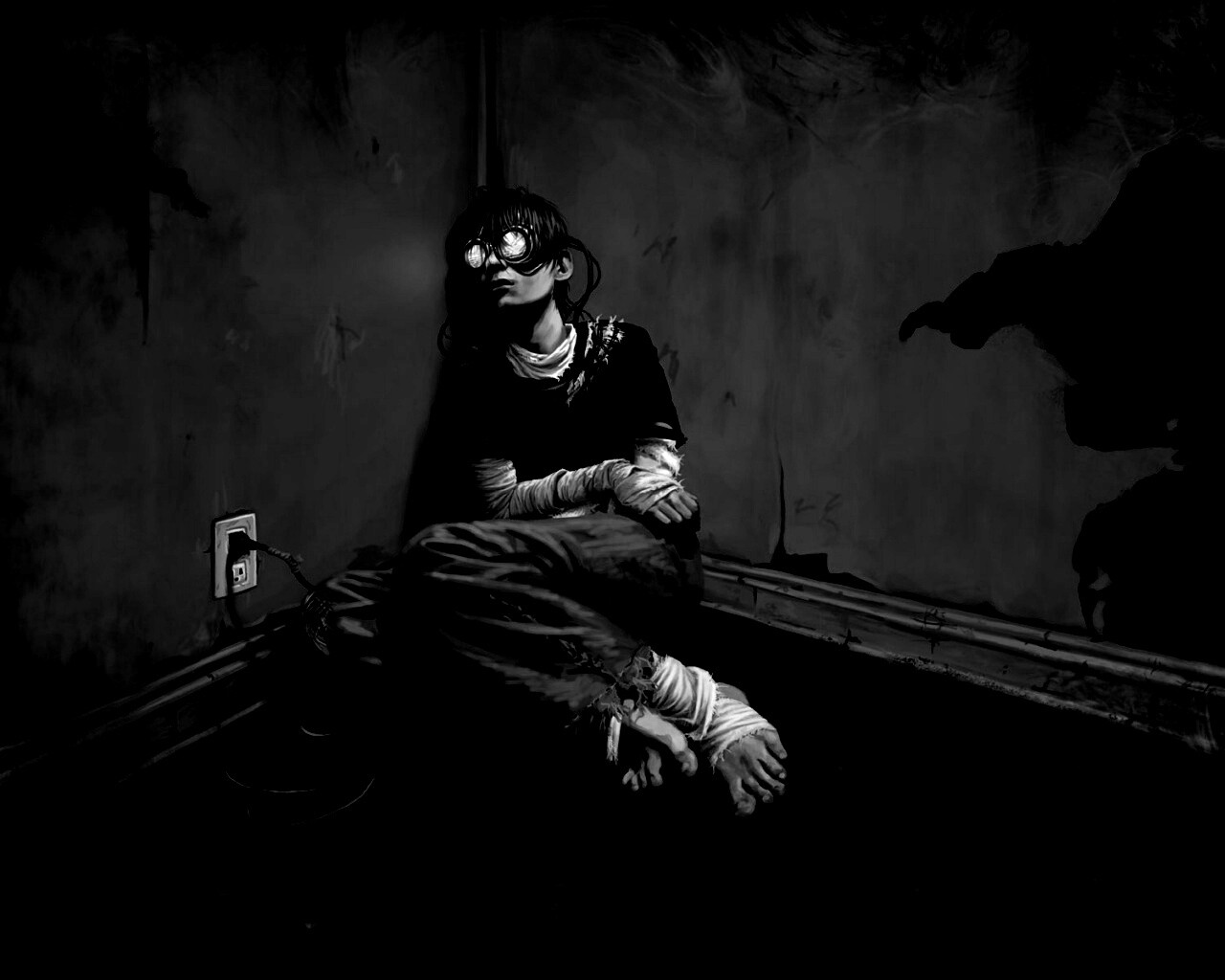 Потерянный в виртуальном мире обои