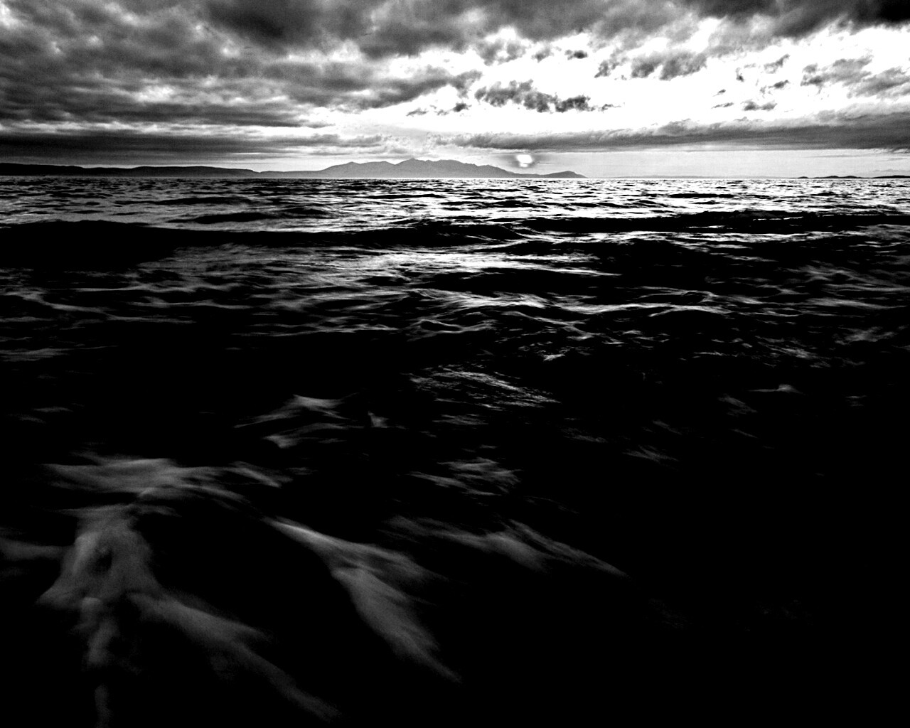 Красивый горизонт на море обои