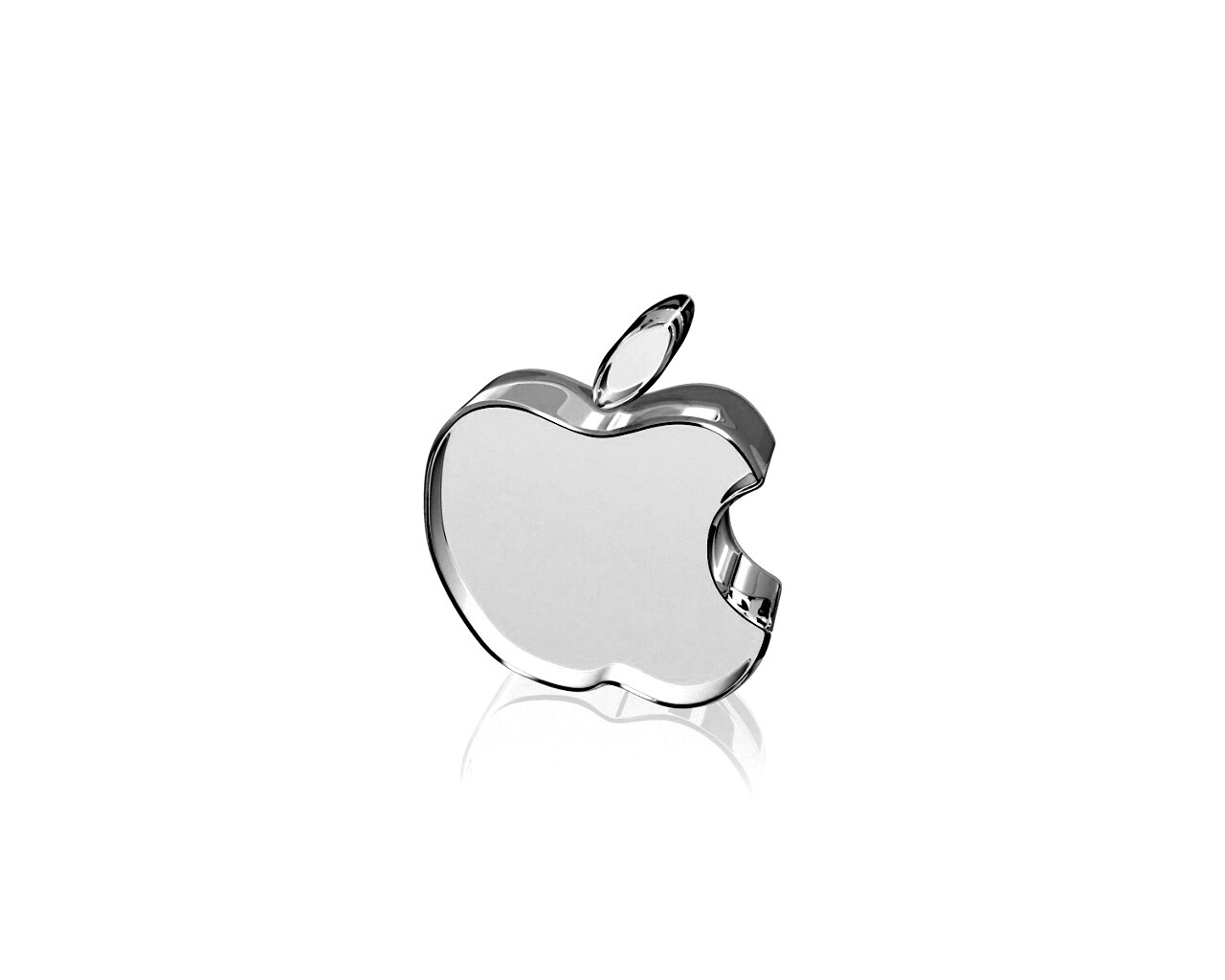 Стеклянный логотип Apple обои
