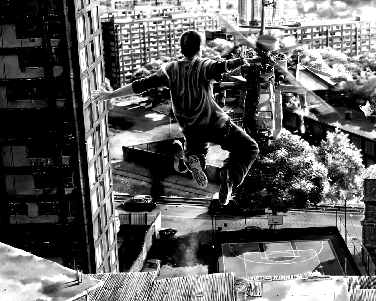 Прыжок обои