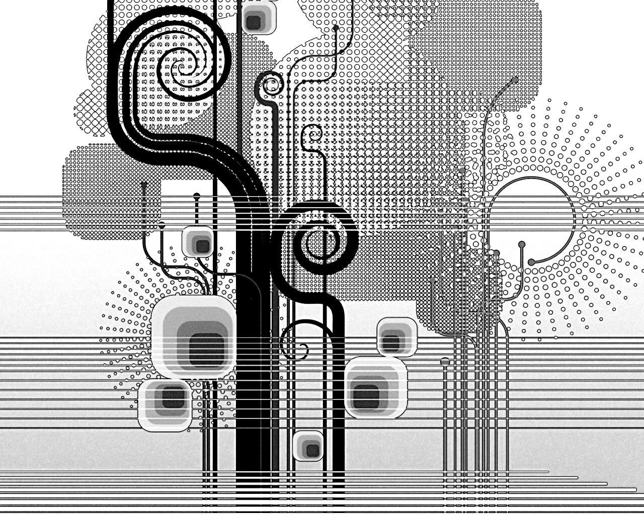 Линии и точки обои