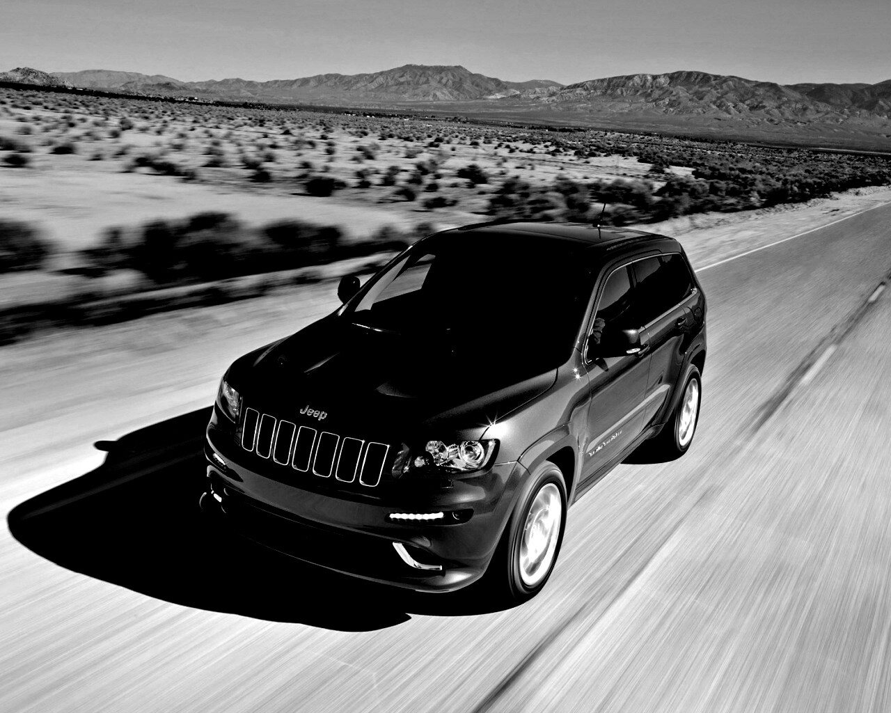 Красный Jeep обои