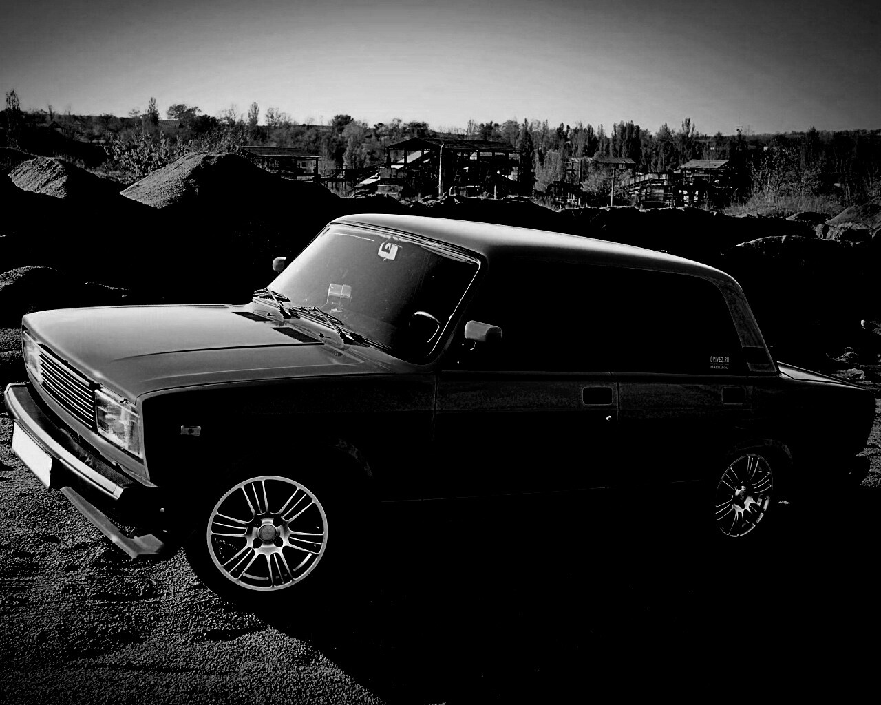 Кислотные жигули обои