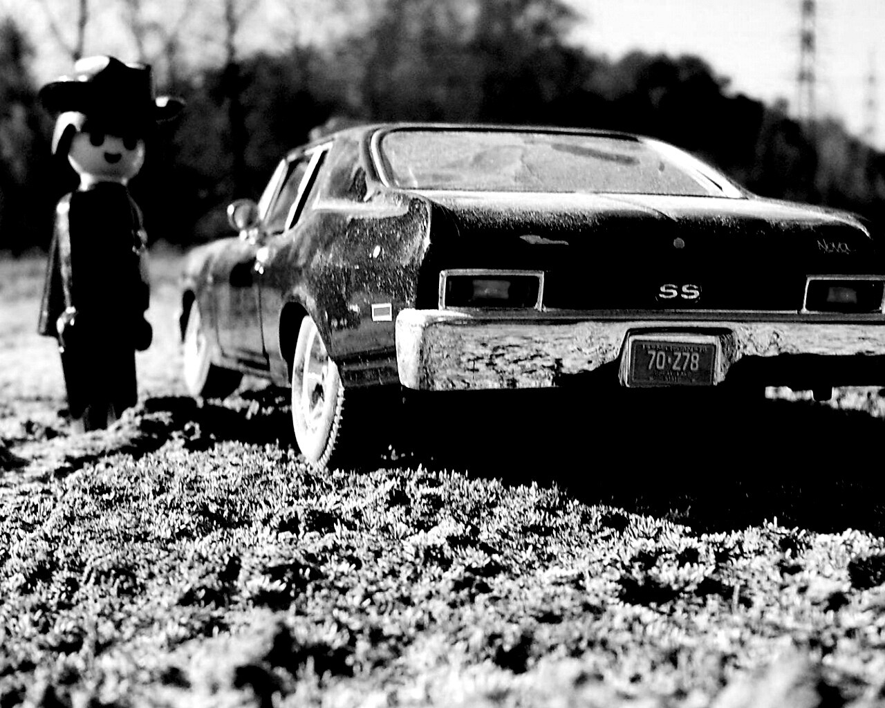 Машинка для человечка Lego обои