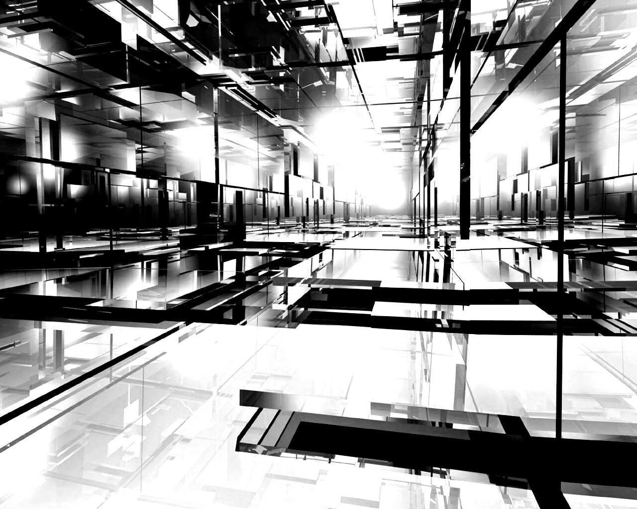 Бесконечные отражения обои