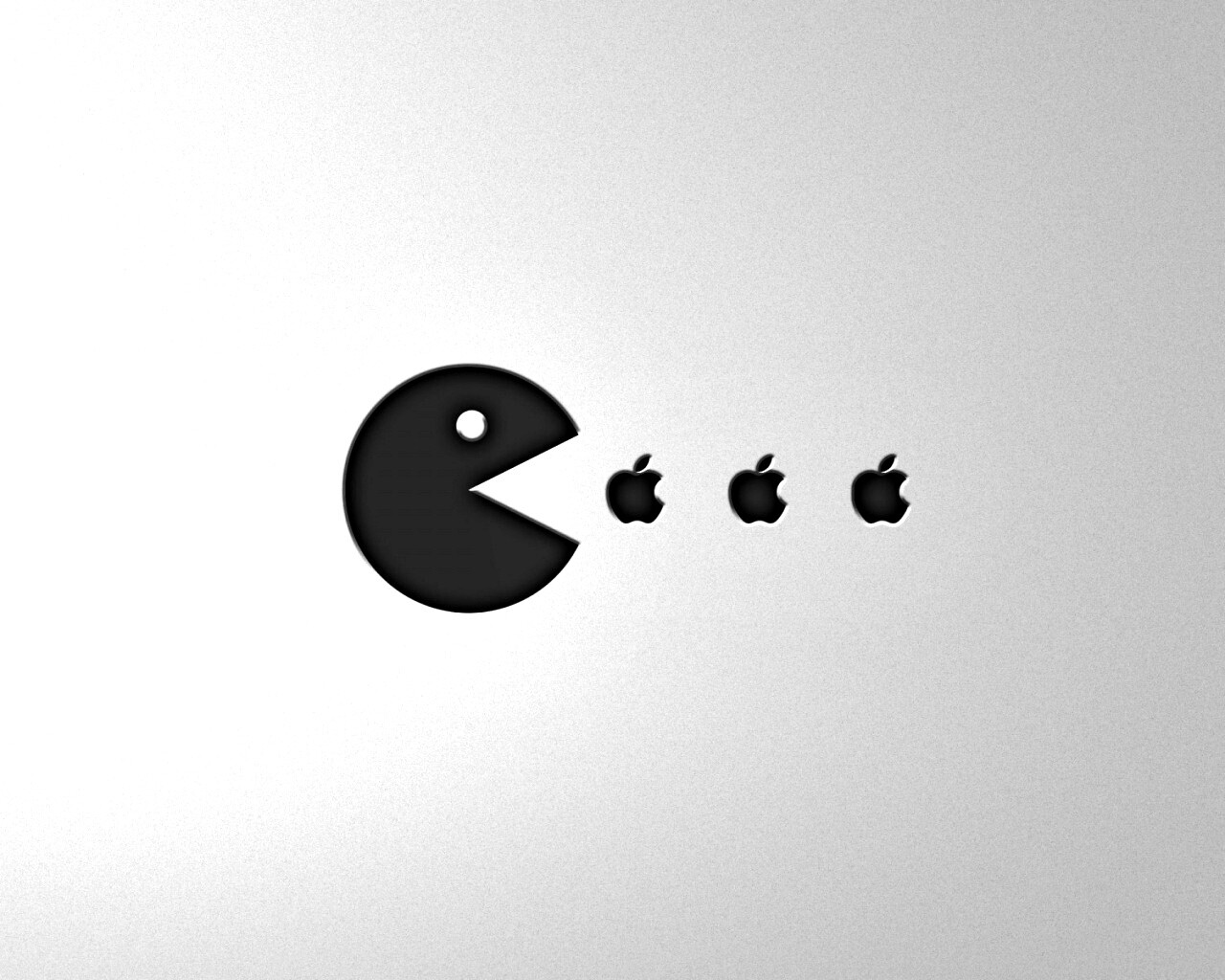 Пэкмен против Apple обои