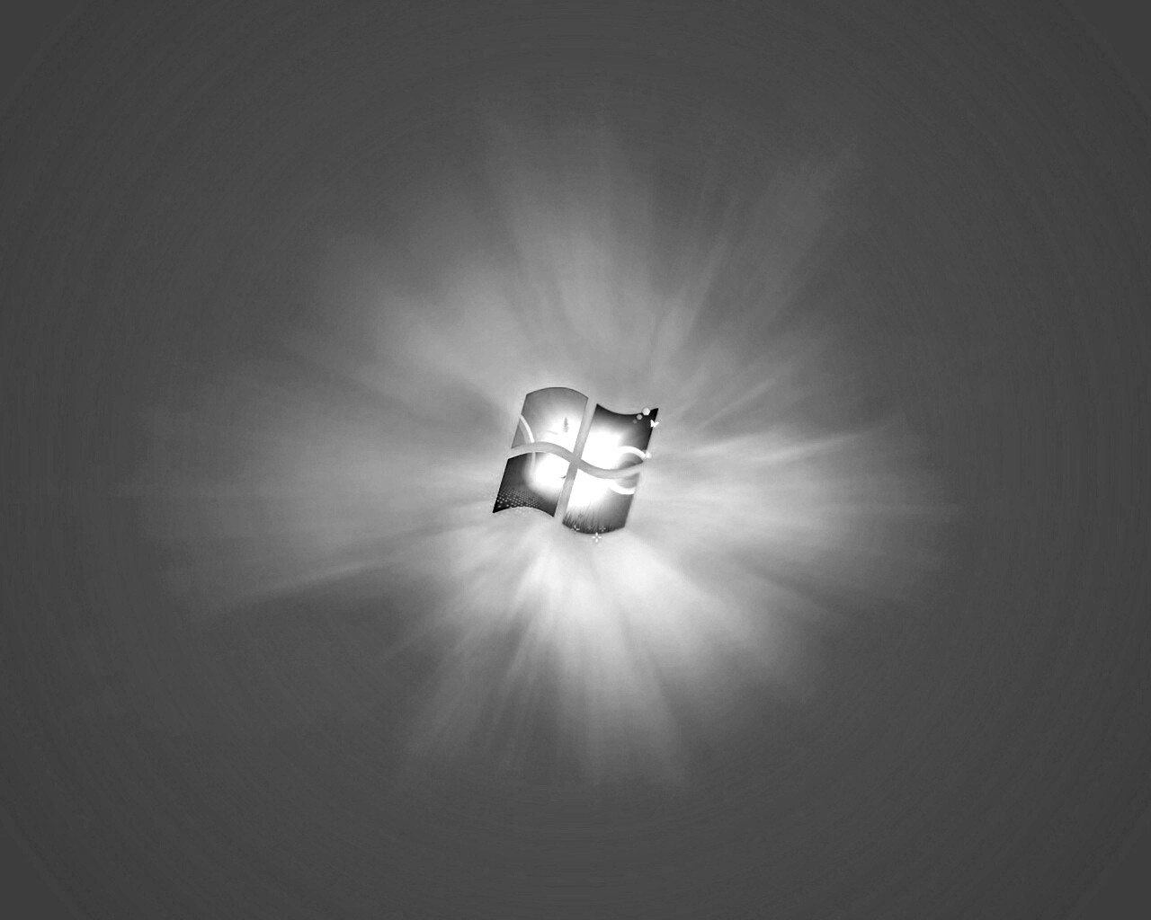 Яркий желтый логотип Windows 7 обои