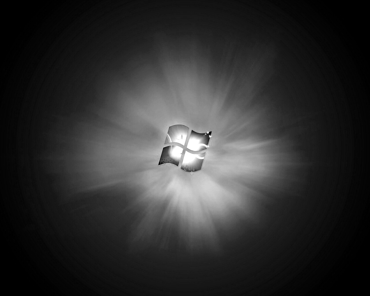 Сочный зеленый логотип Windows 7 обои