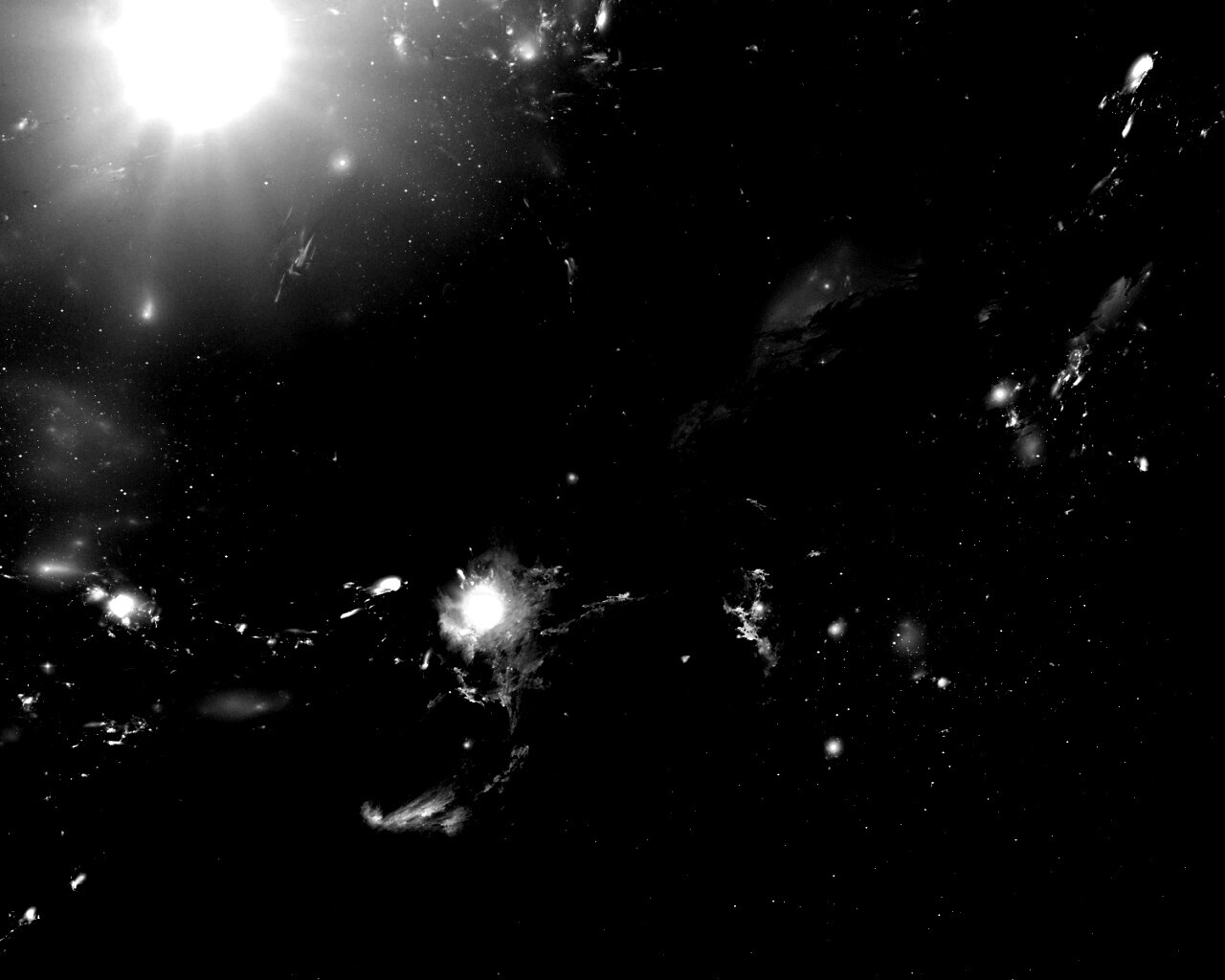 Зеленая туманность обои