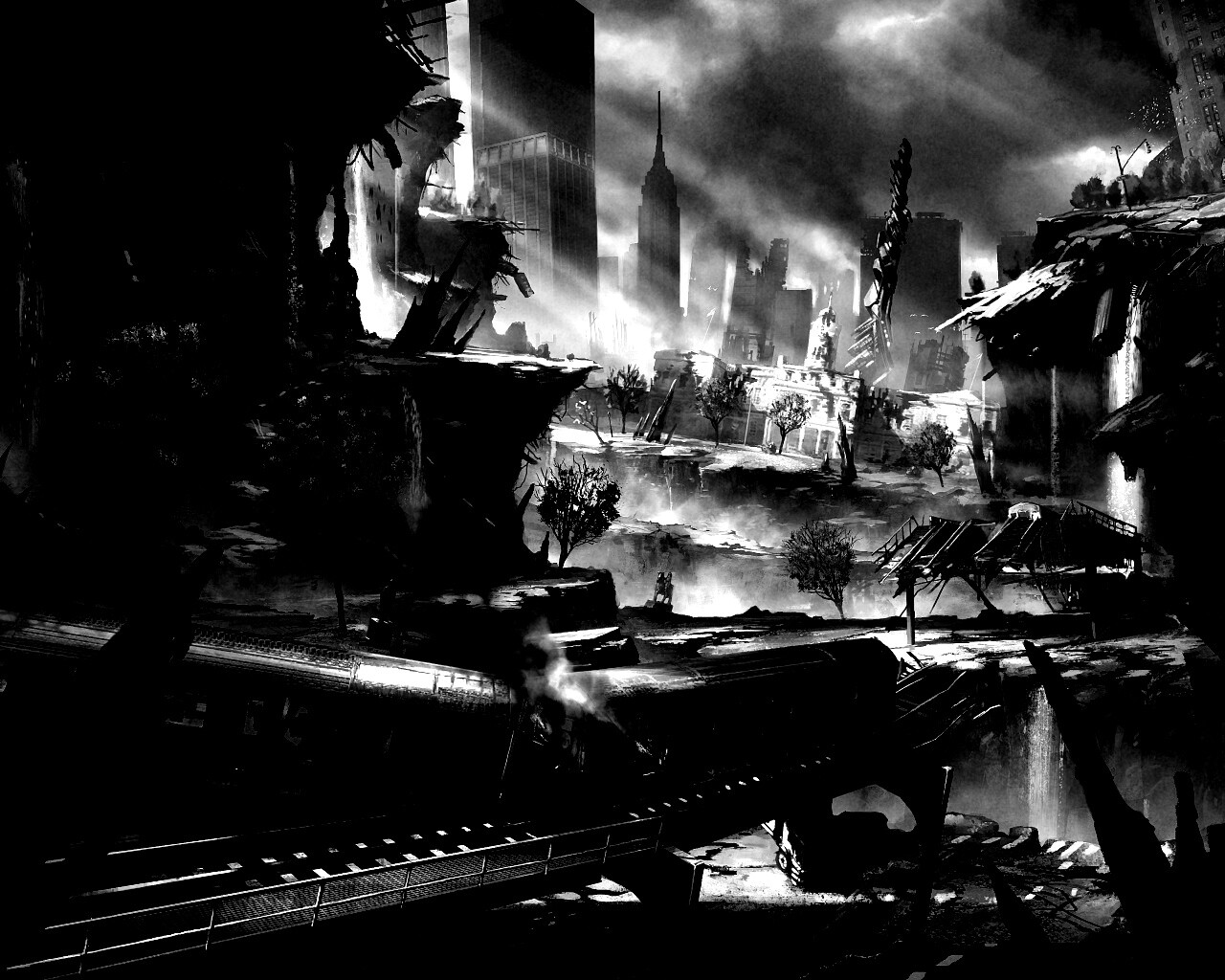 Развалины Нью-Йорка обои