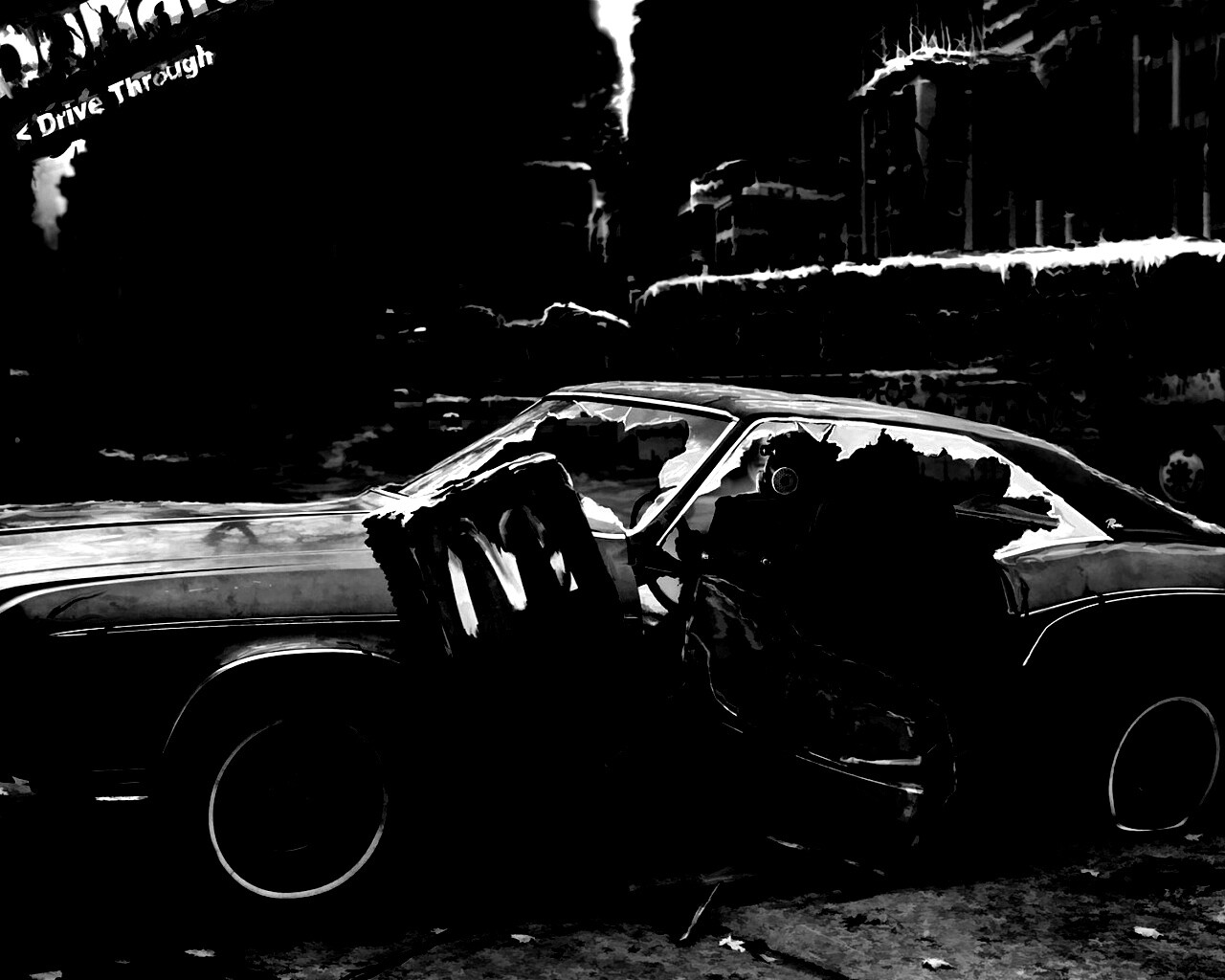 Картина запустения обои