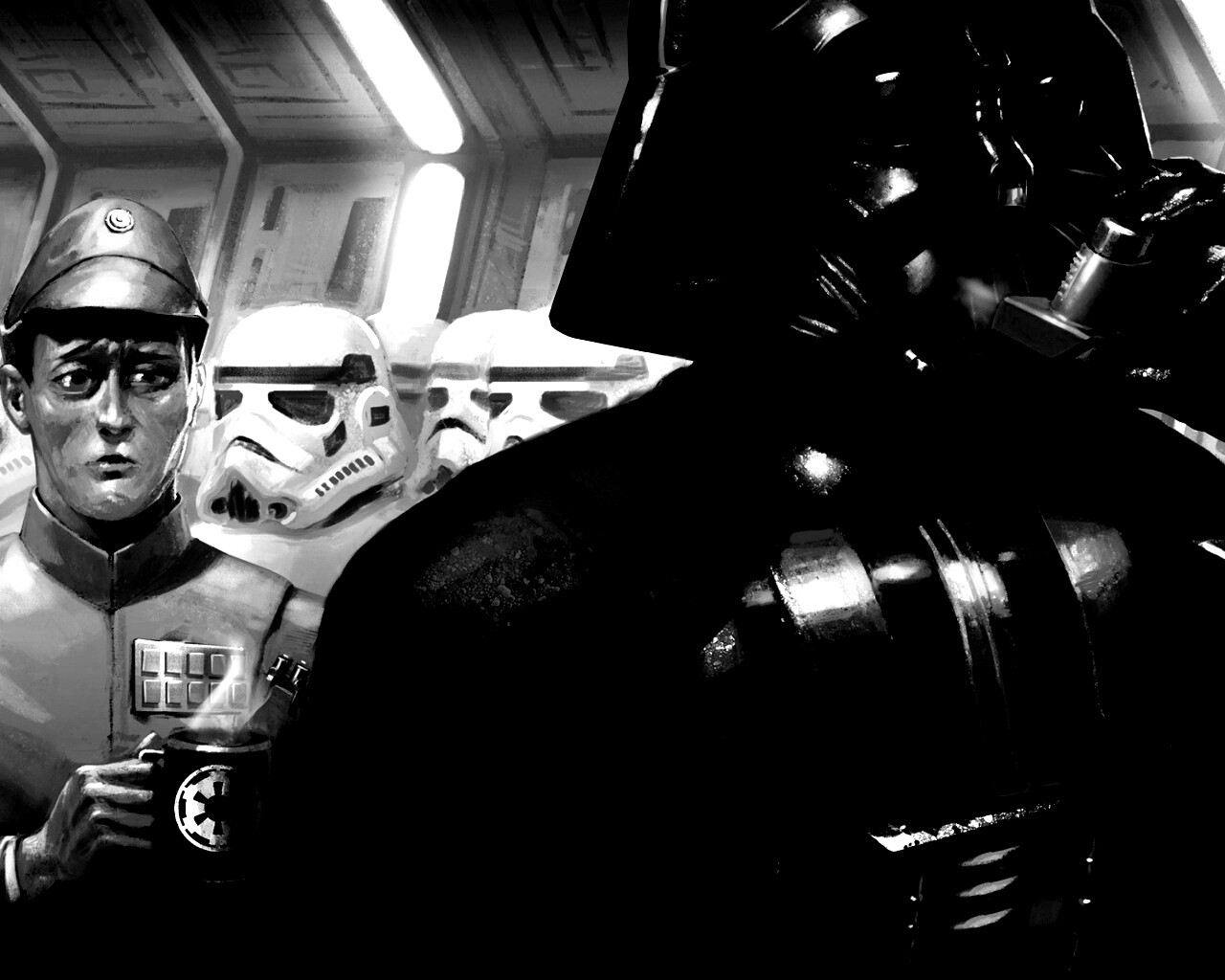 Дарт Вейдер с ингалятором обои