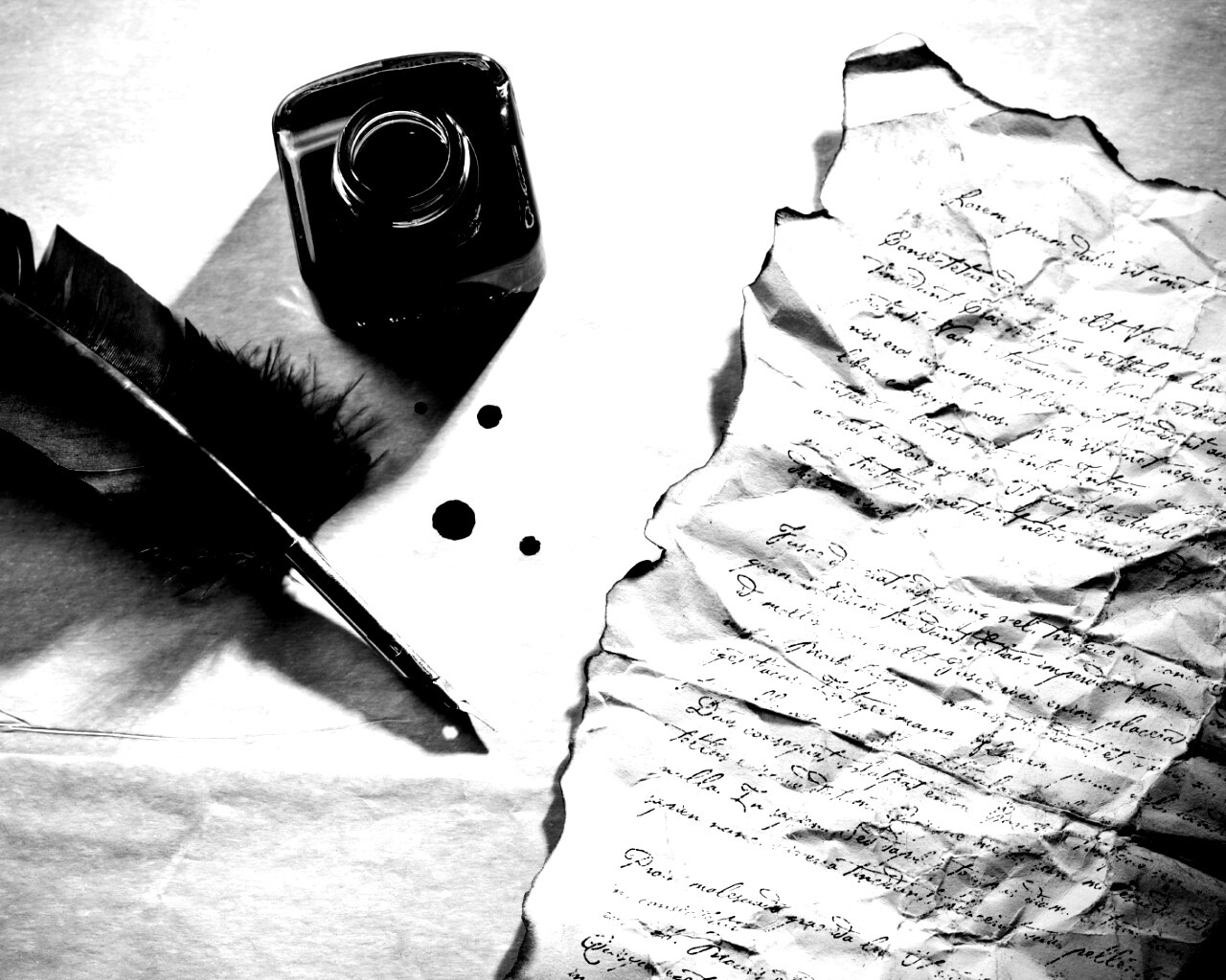 Мятое письмо обои