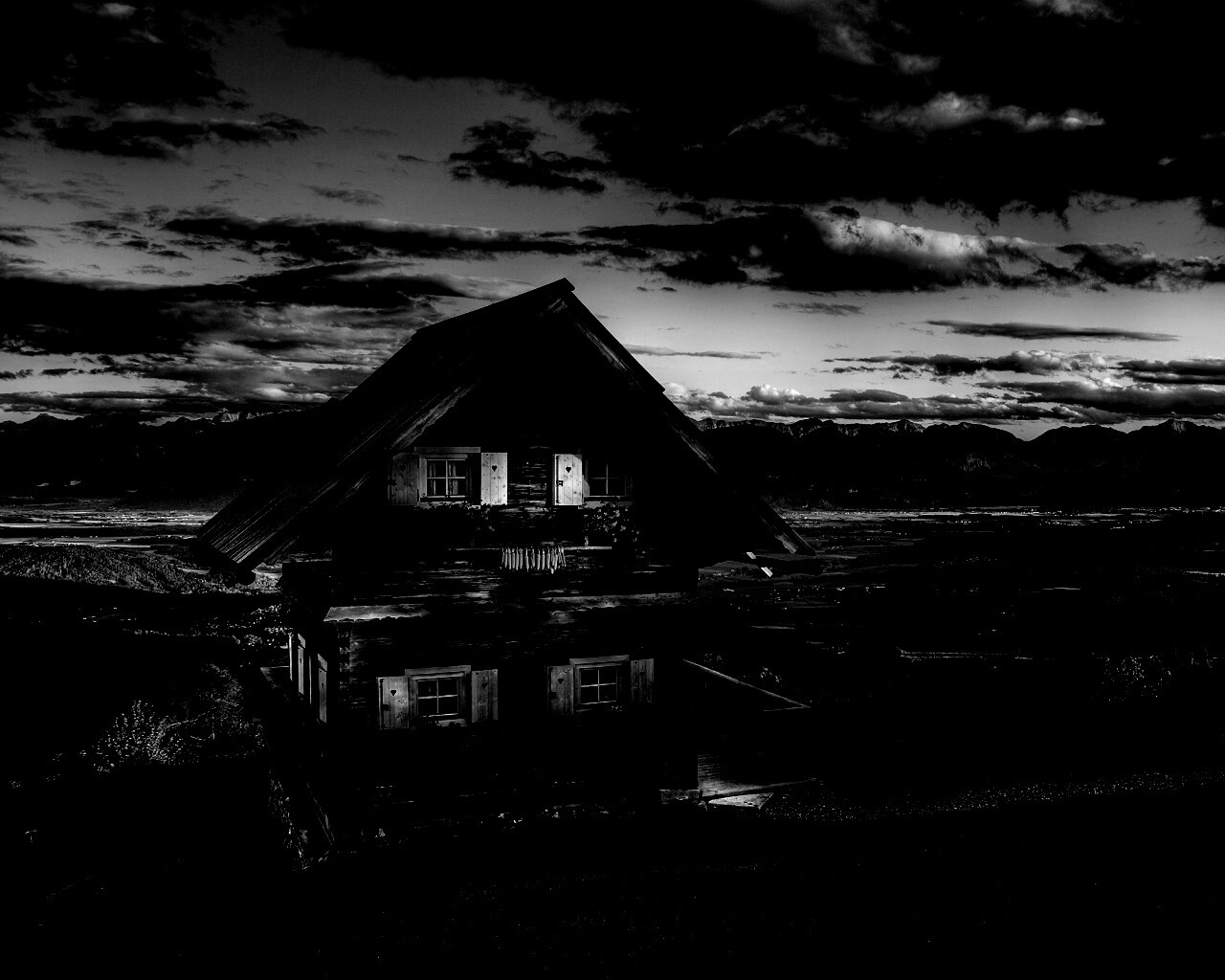 Старенький дом в Австрии обои