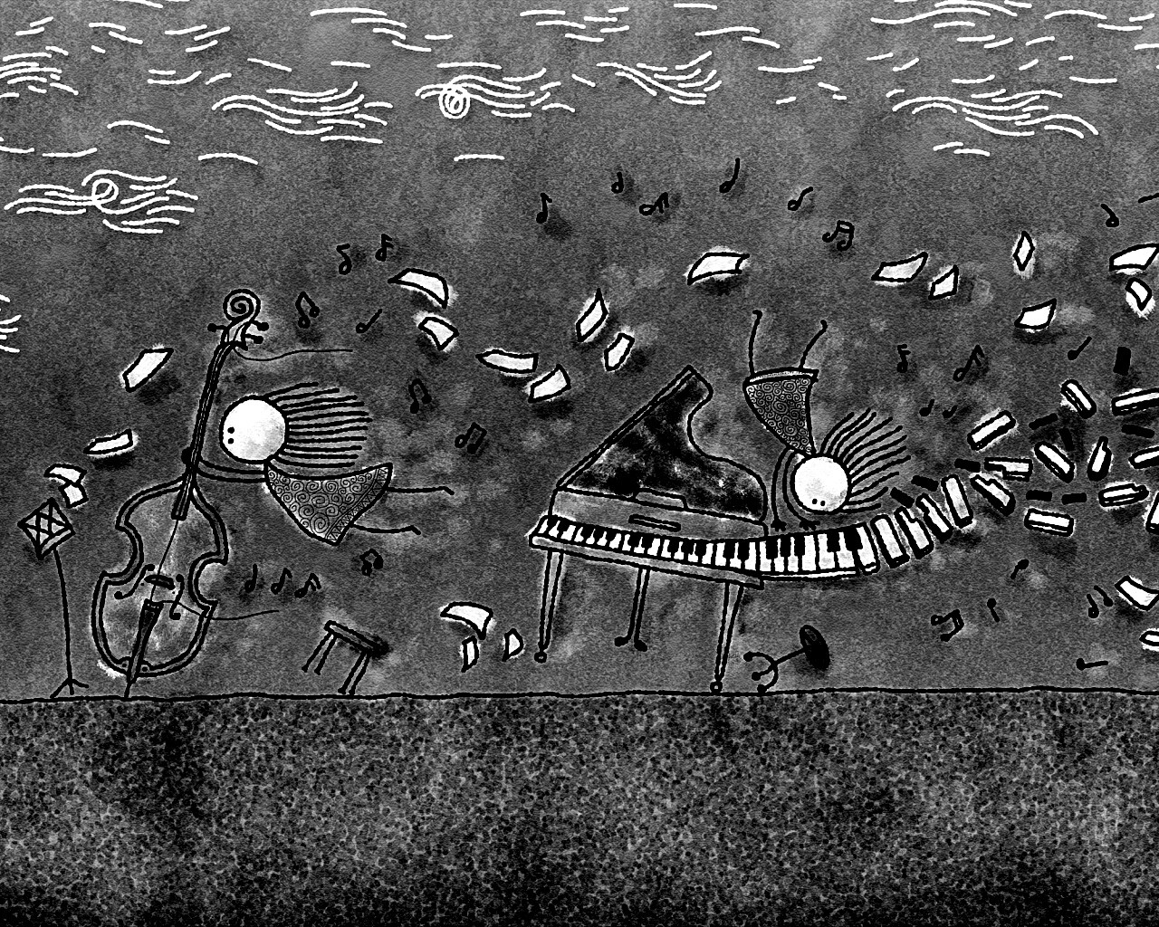 Воздушная инструментальная музыка обои