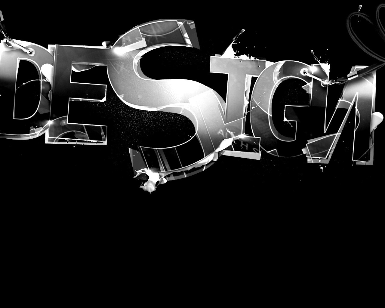 Надпись Design обои