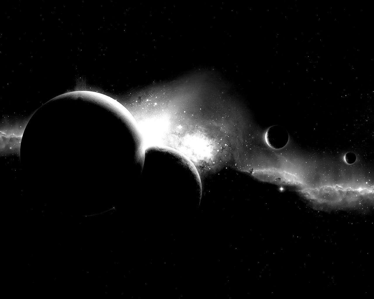 Фиолетовая вселенная обои