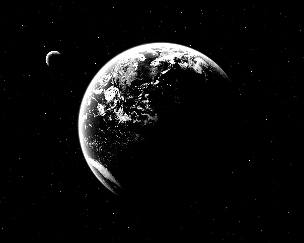 Вид Земли из космоса обои