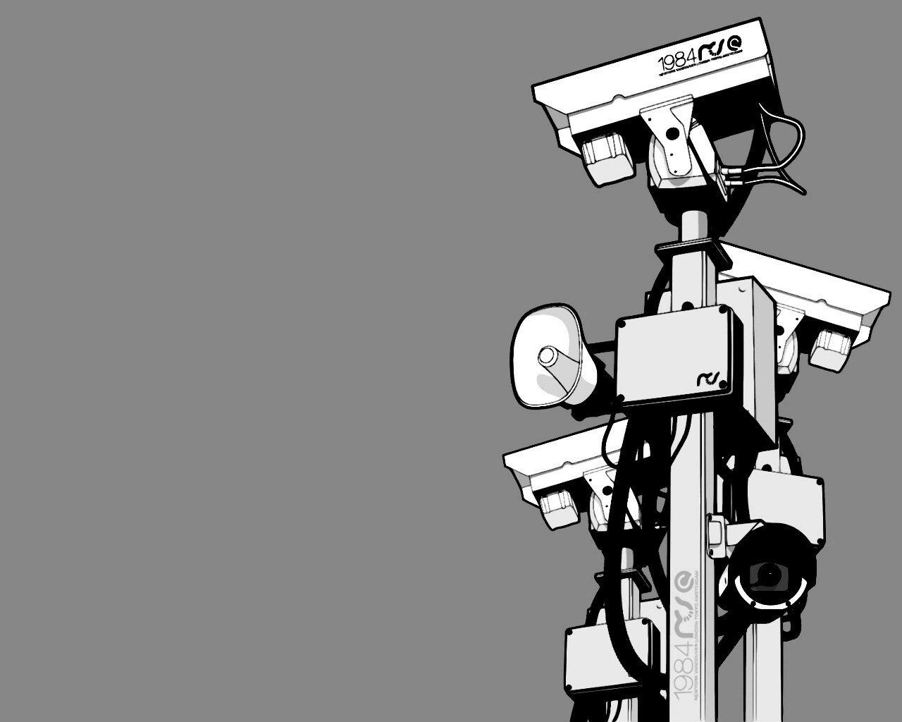 Недремлющее око камер наблюдения обои