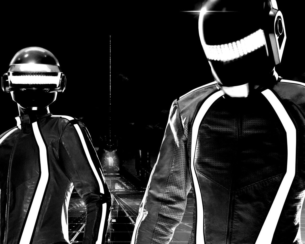 Daft Punk на съемках фильма TRON обои