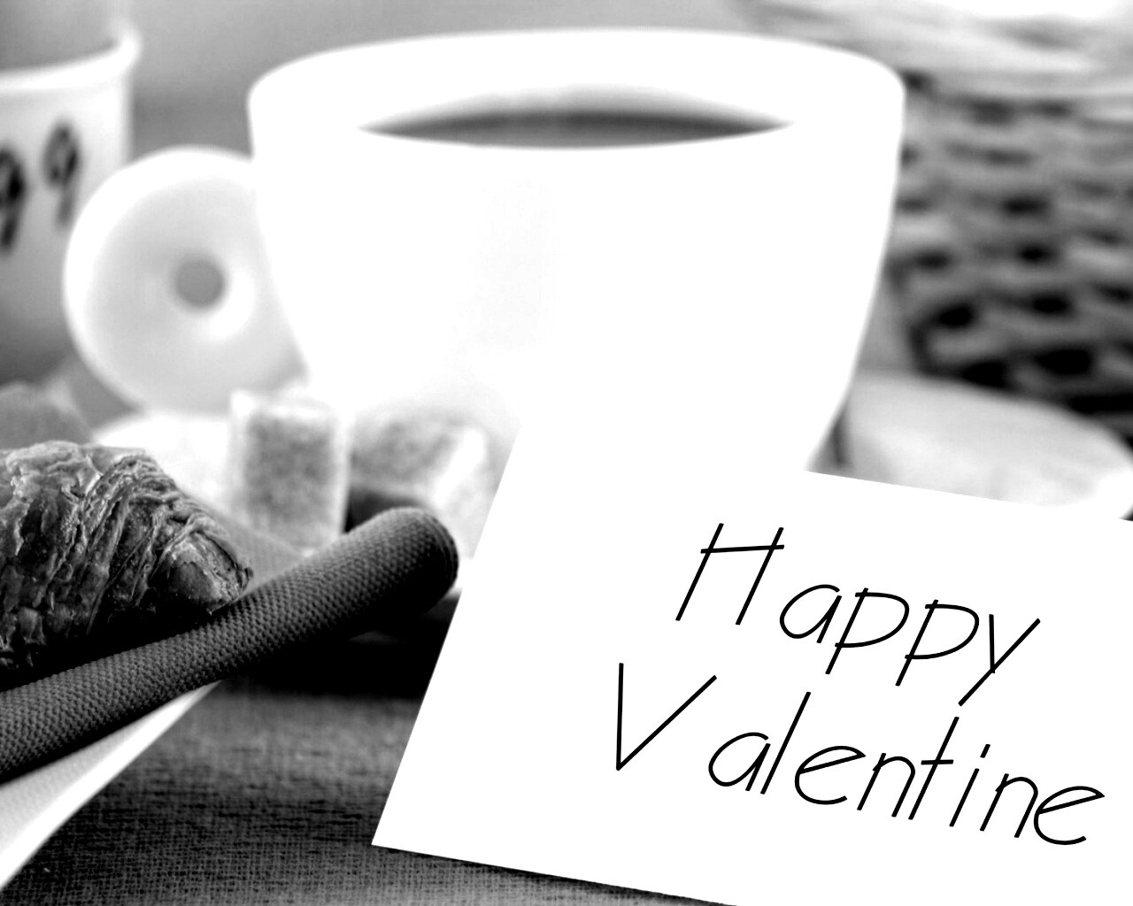 Завтрак на День Святого Валентина обои