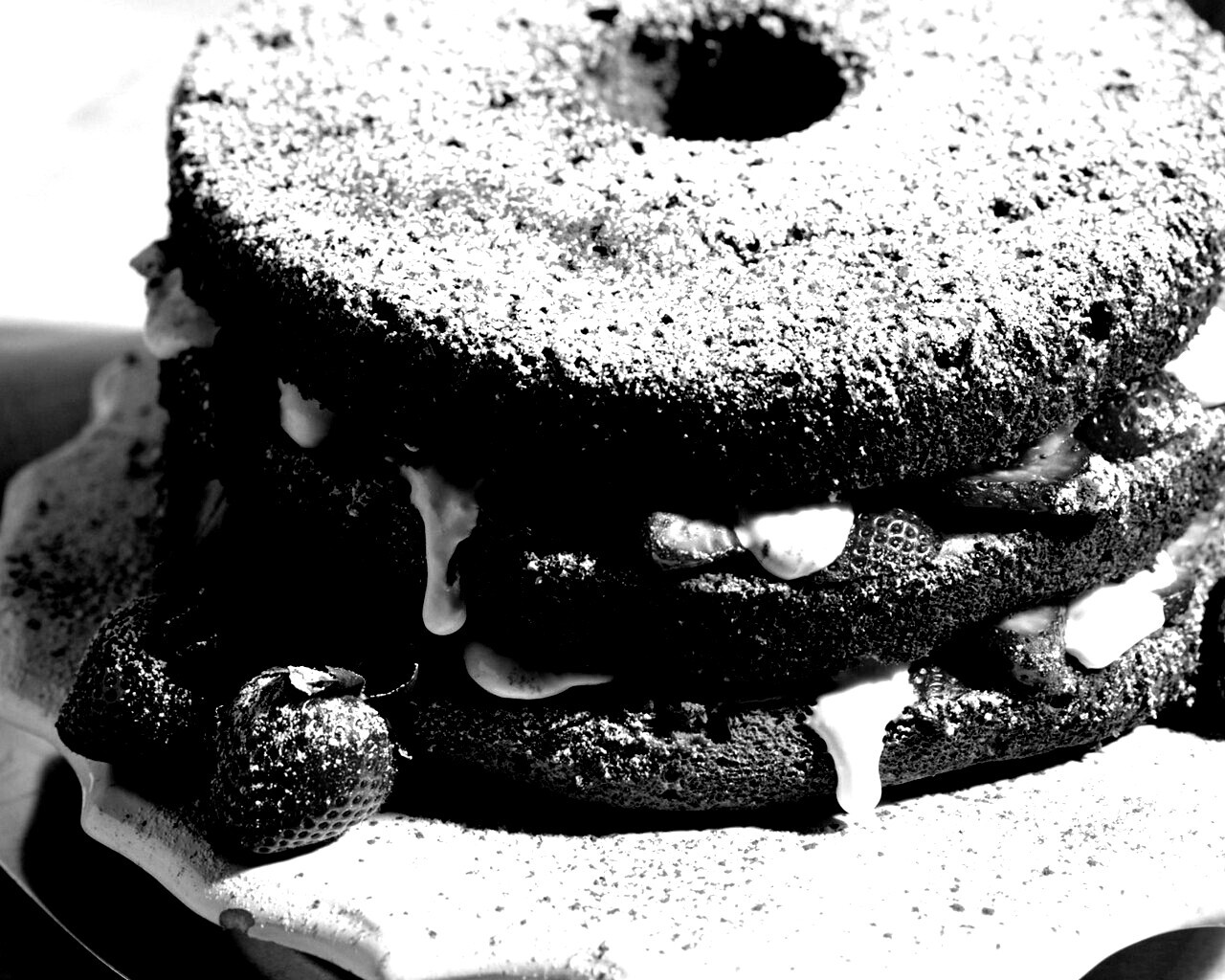 Десерт с фруктами обои