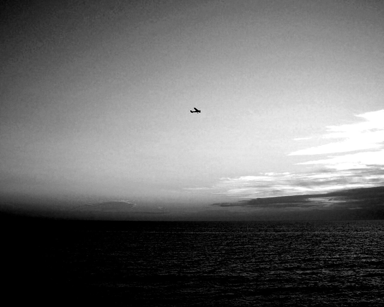 Паращий над морем обои