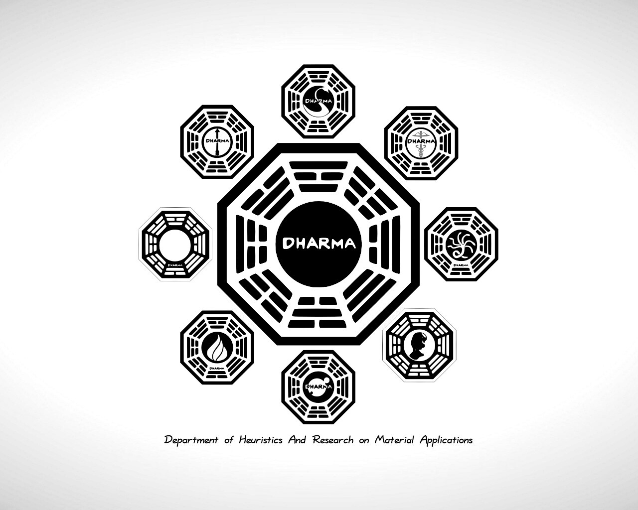 Логотипы станций Дхарма обои