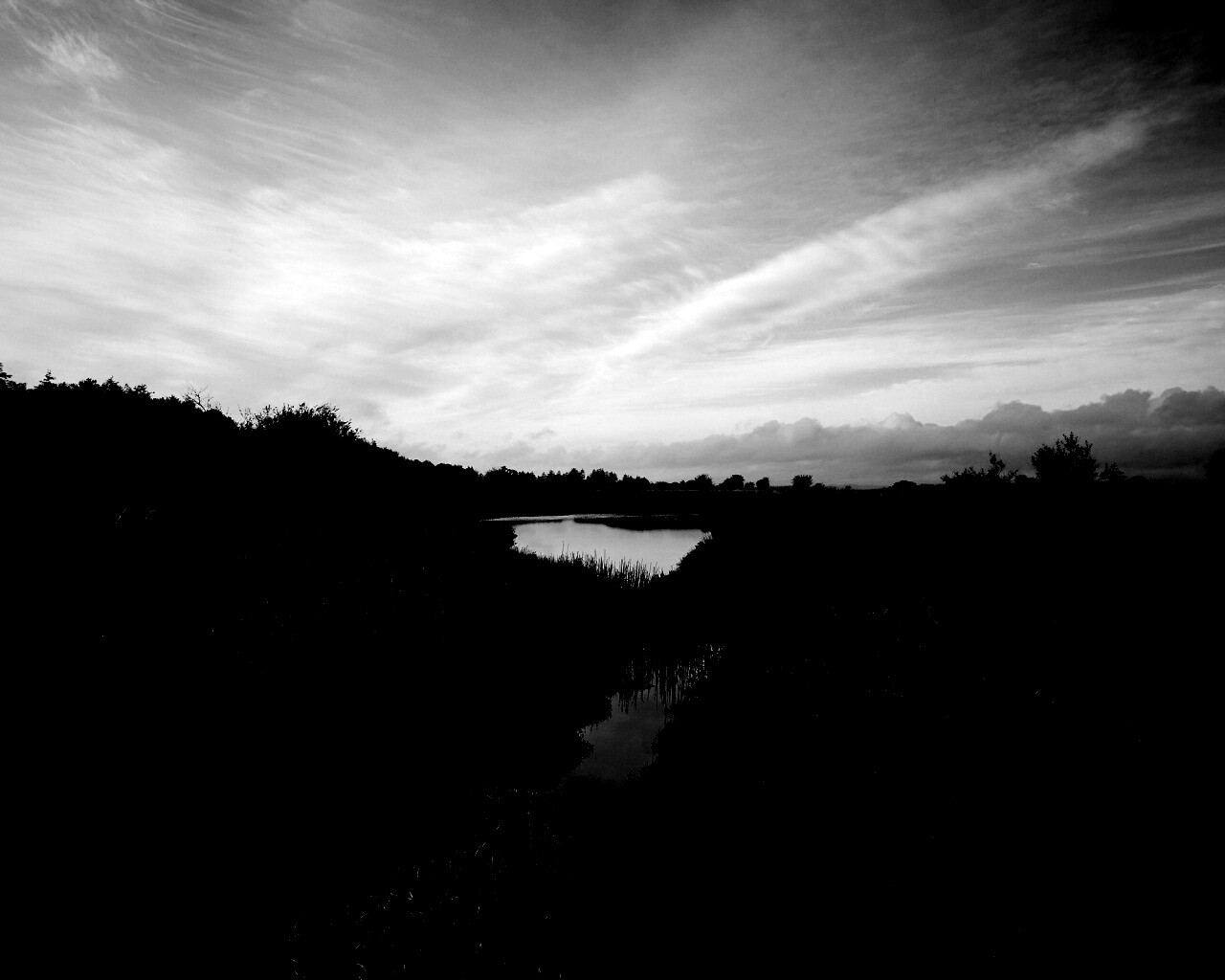 Канава и пруд обои