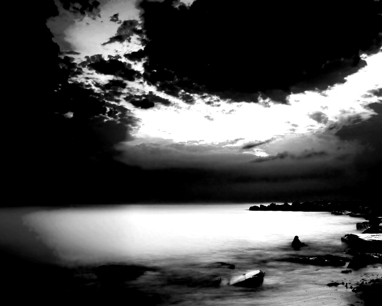 Загадочный свет обои