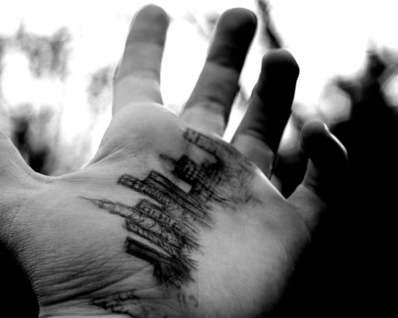 Город на ладони обои