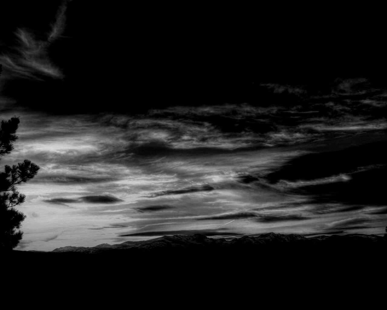 Горный закат обои