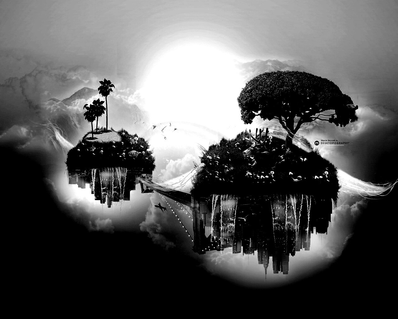 Парящие острова обои