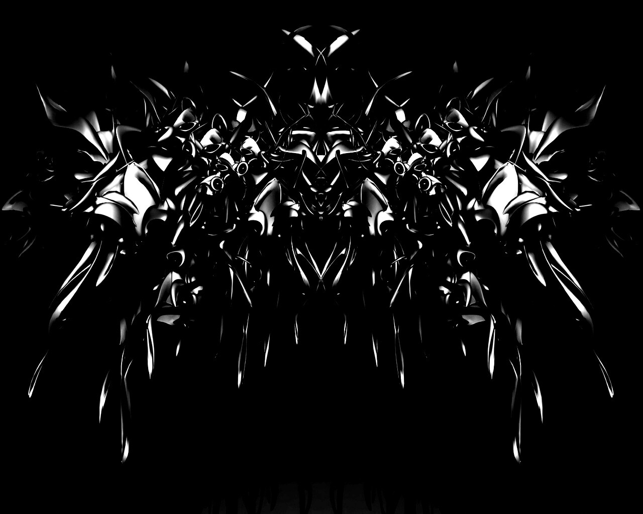 Страшная трехмерная абстракция обои