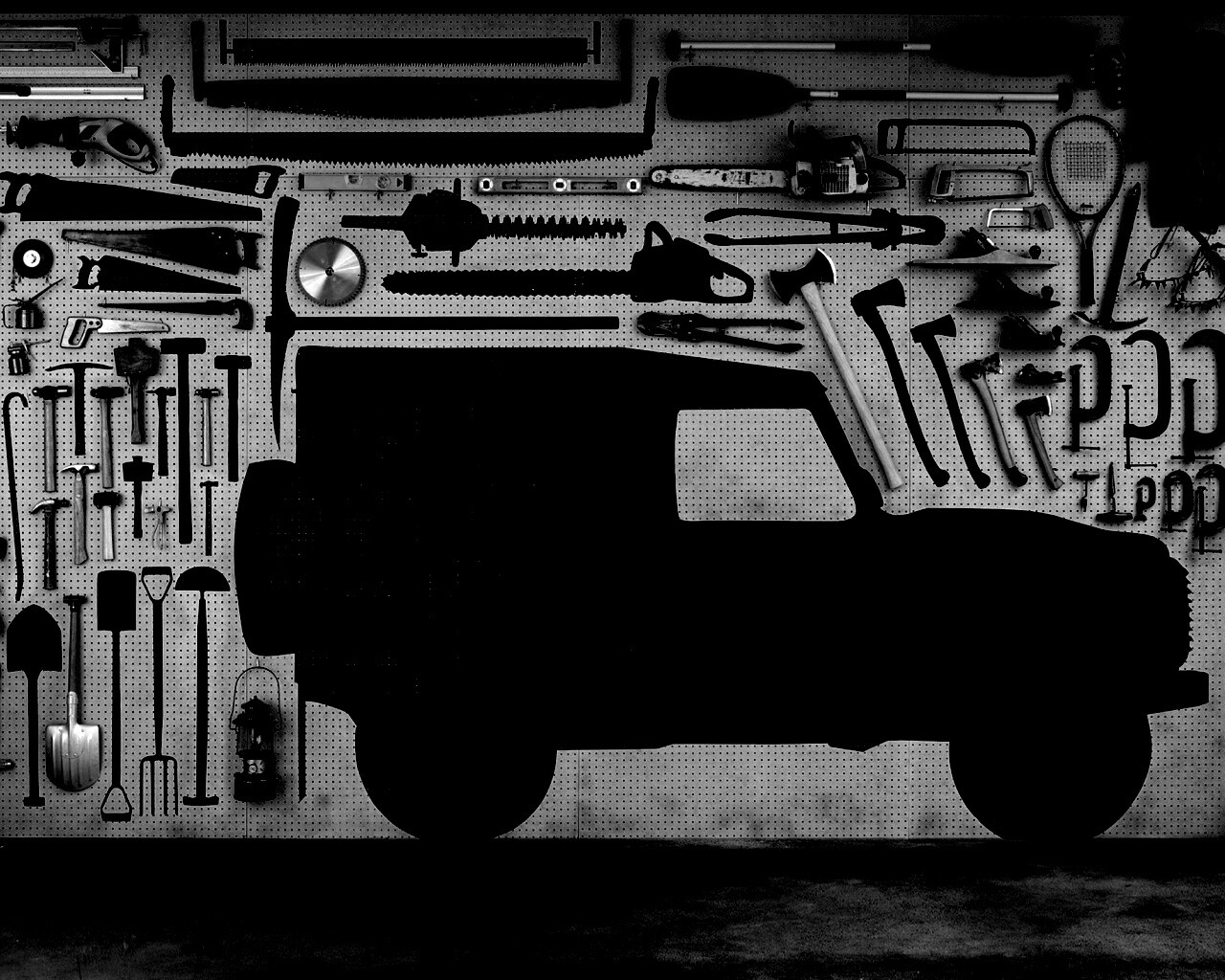 Типичный гараж обои