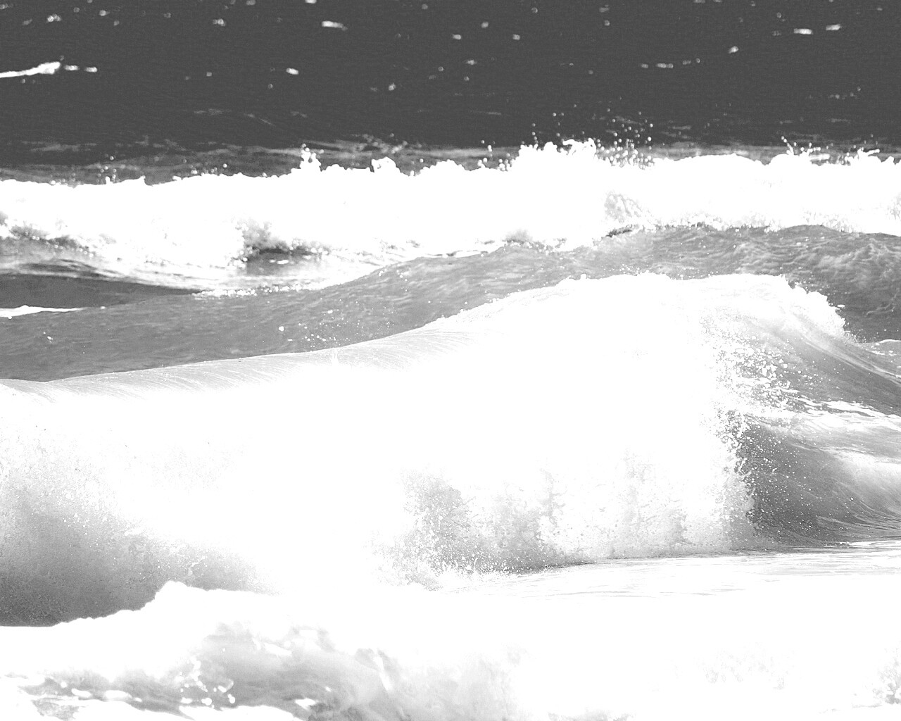 Голубые волны обои