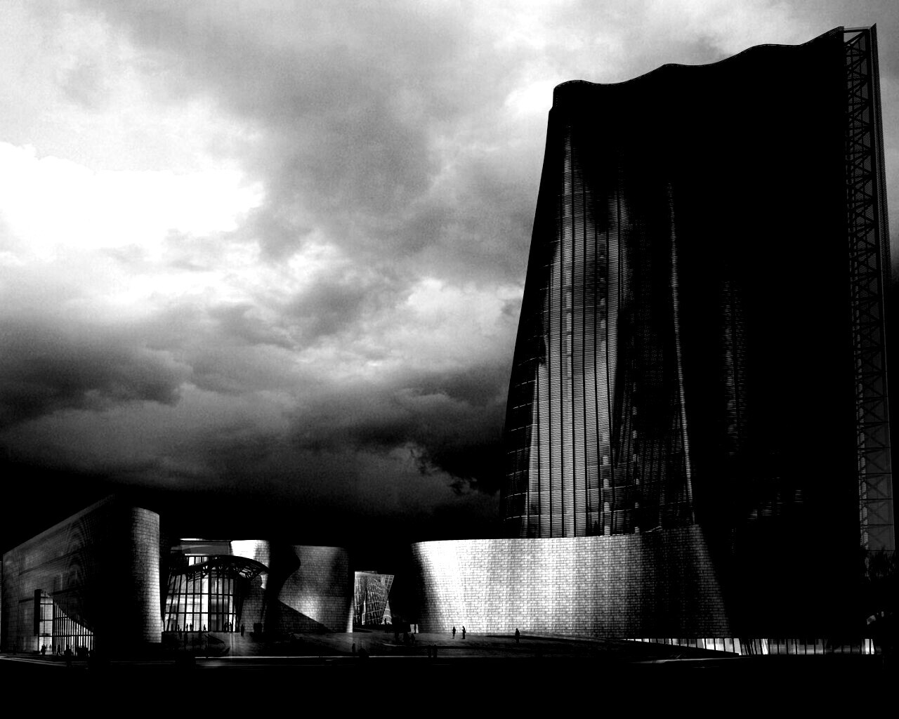 Здание обои