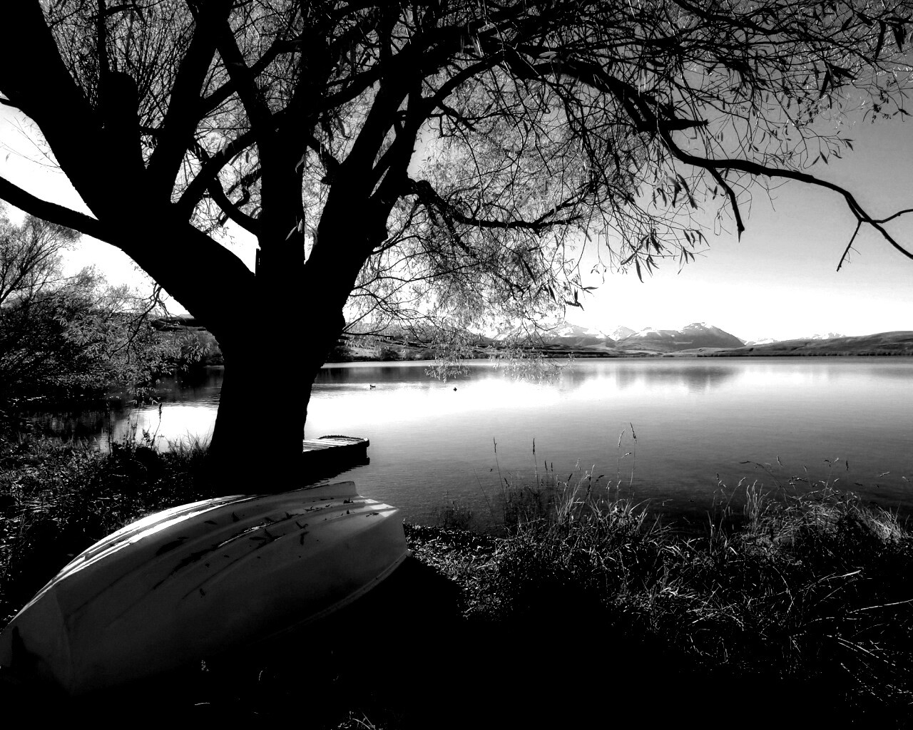 Осеннее озеро обои