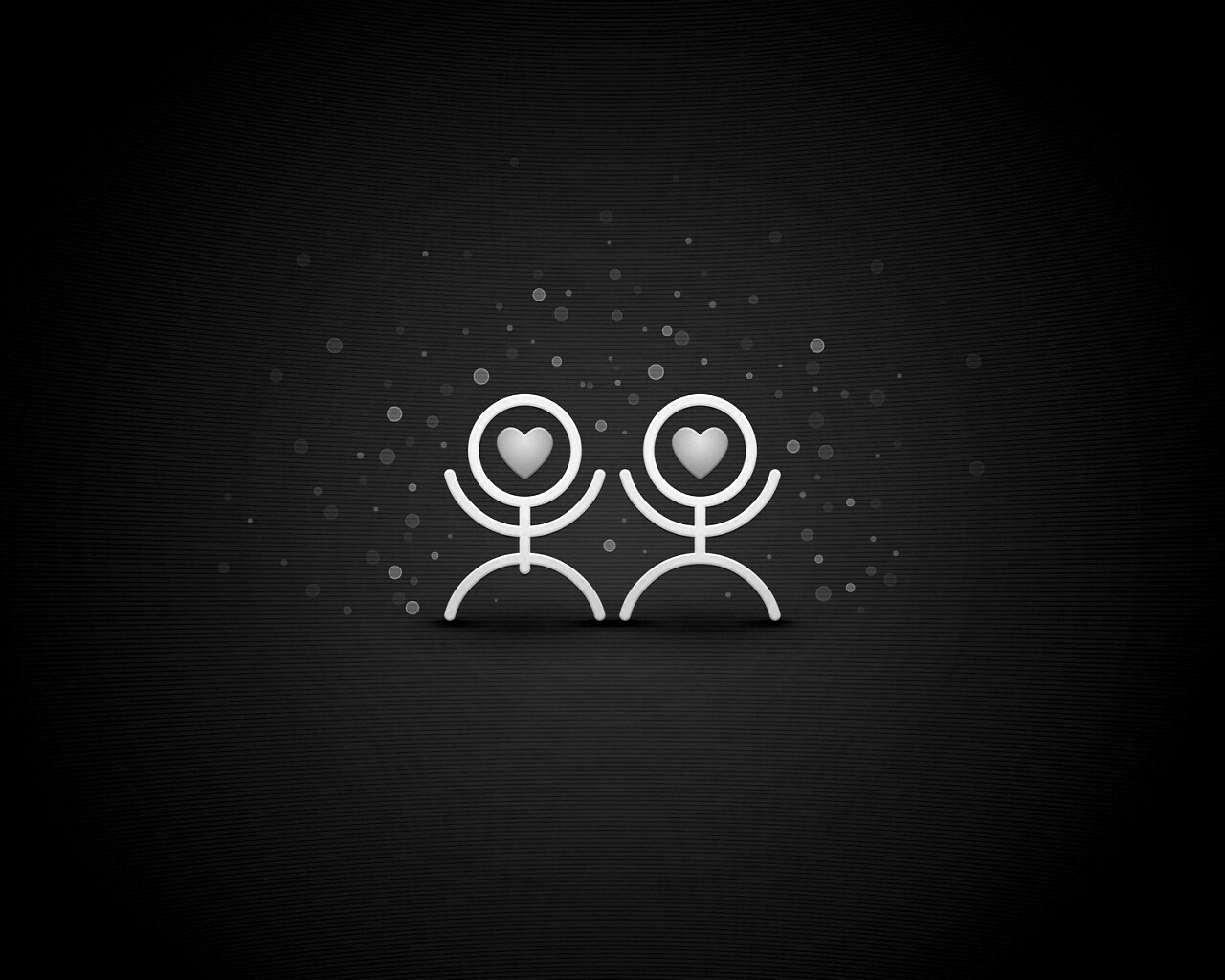 Влюблённые человечки обои