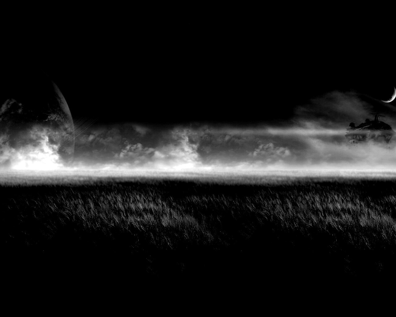 Луг на другой планете обои