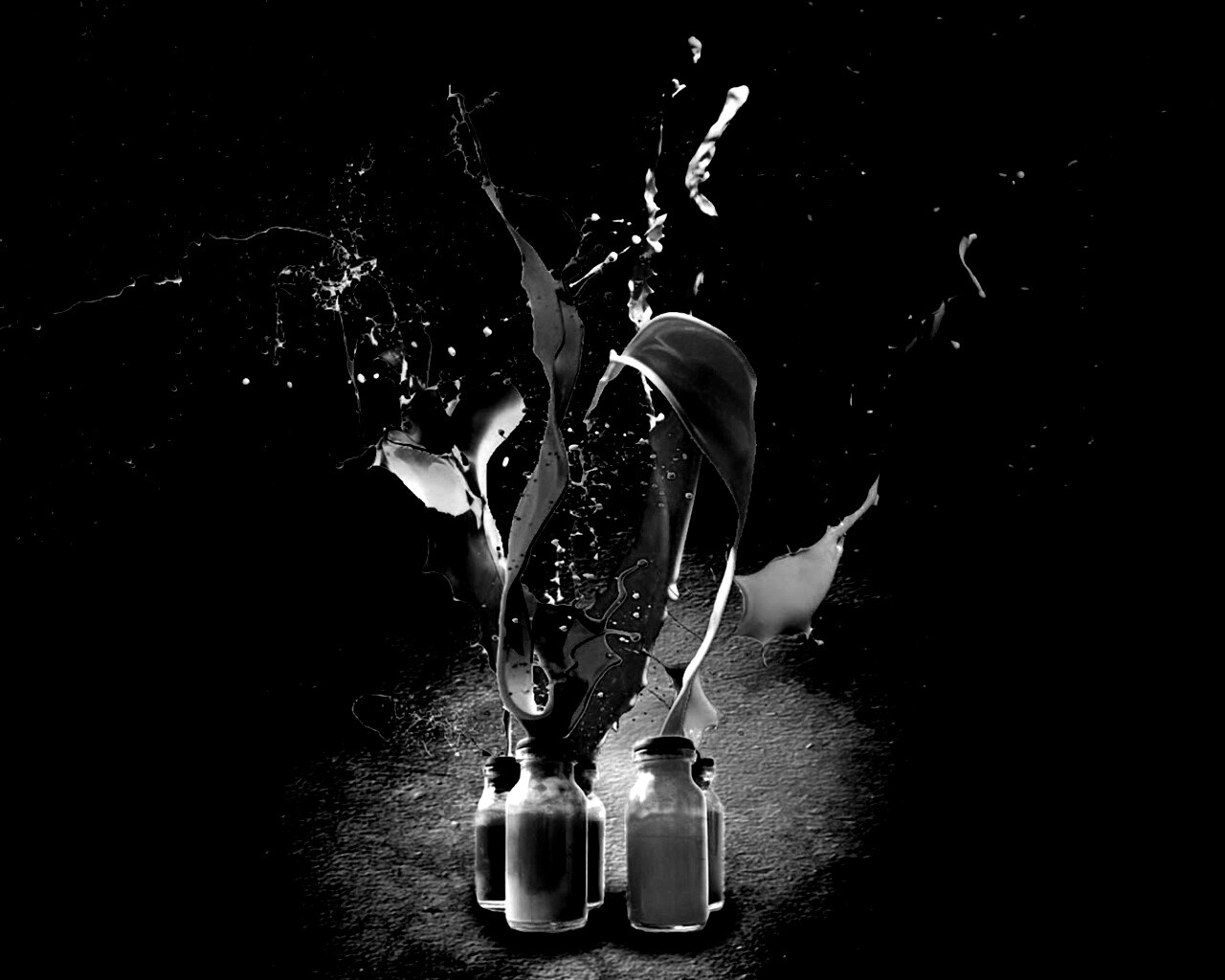 Разливающийеся краски обои