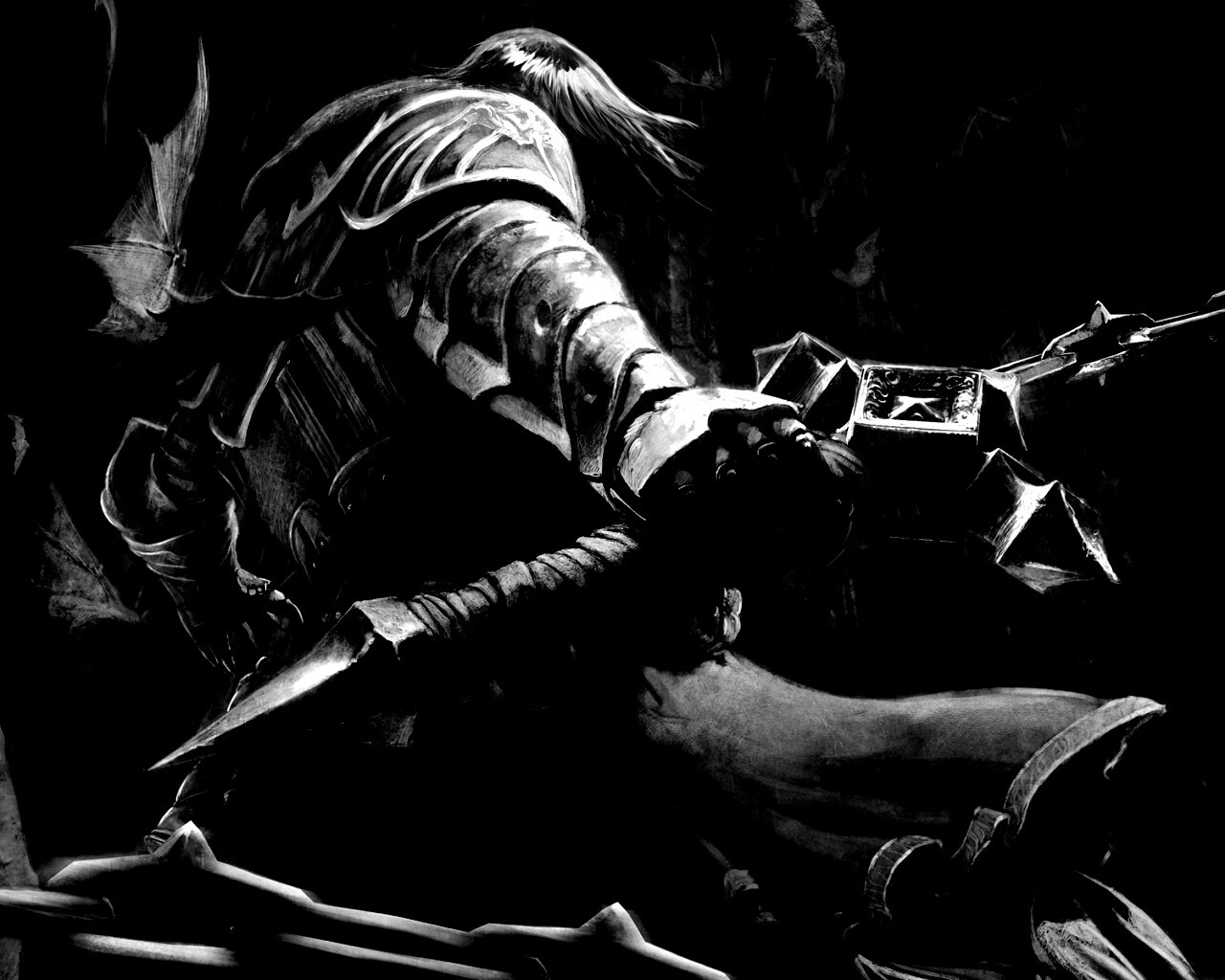 Воин с булавой обои