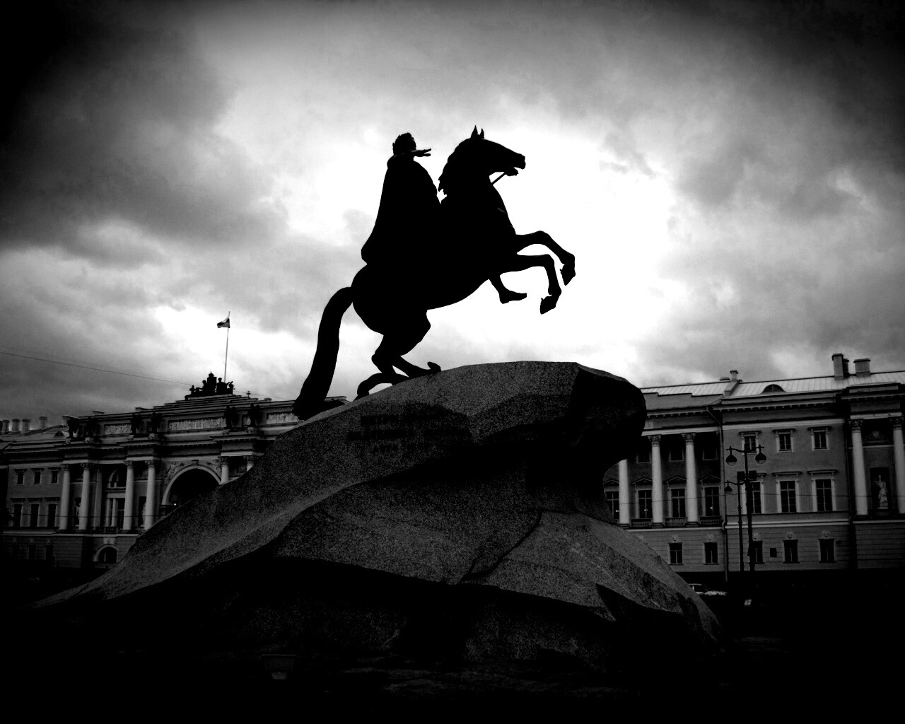 Медный Всадник в Питере обои