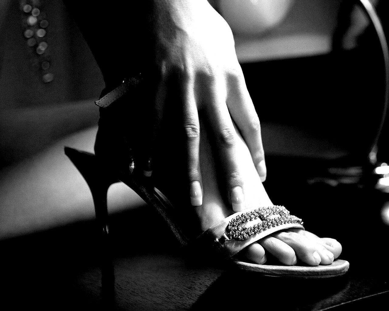 Туфля на шпильке обои