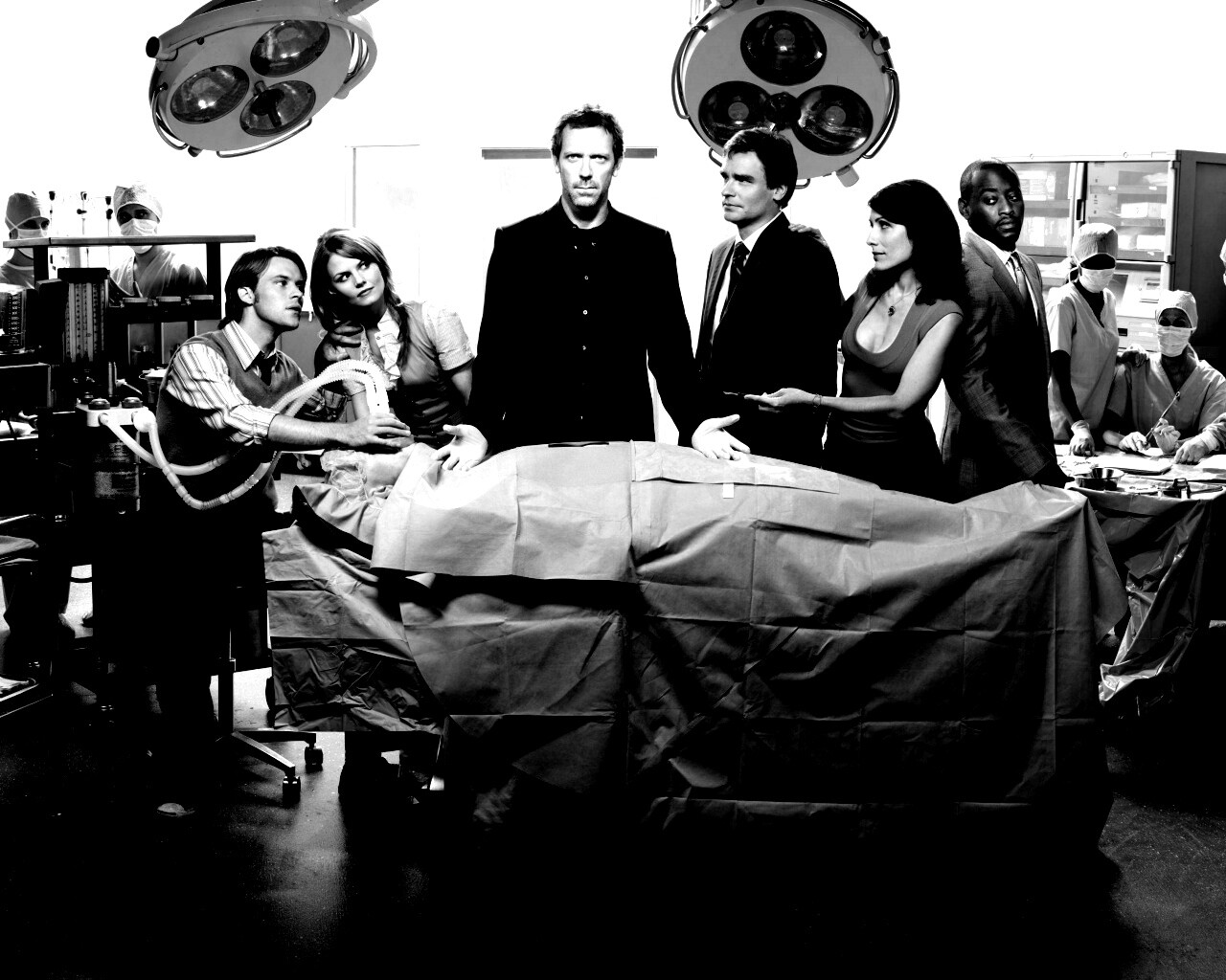 Герои сериала "Доктор Хаус" обои