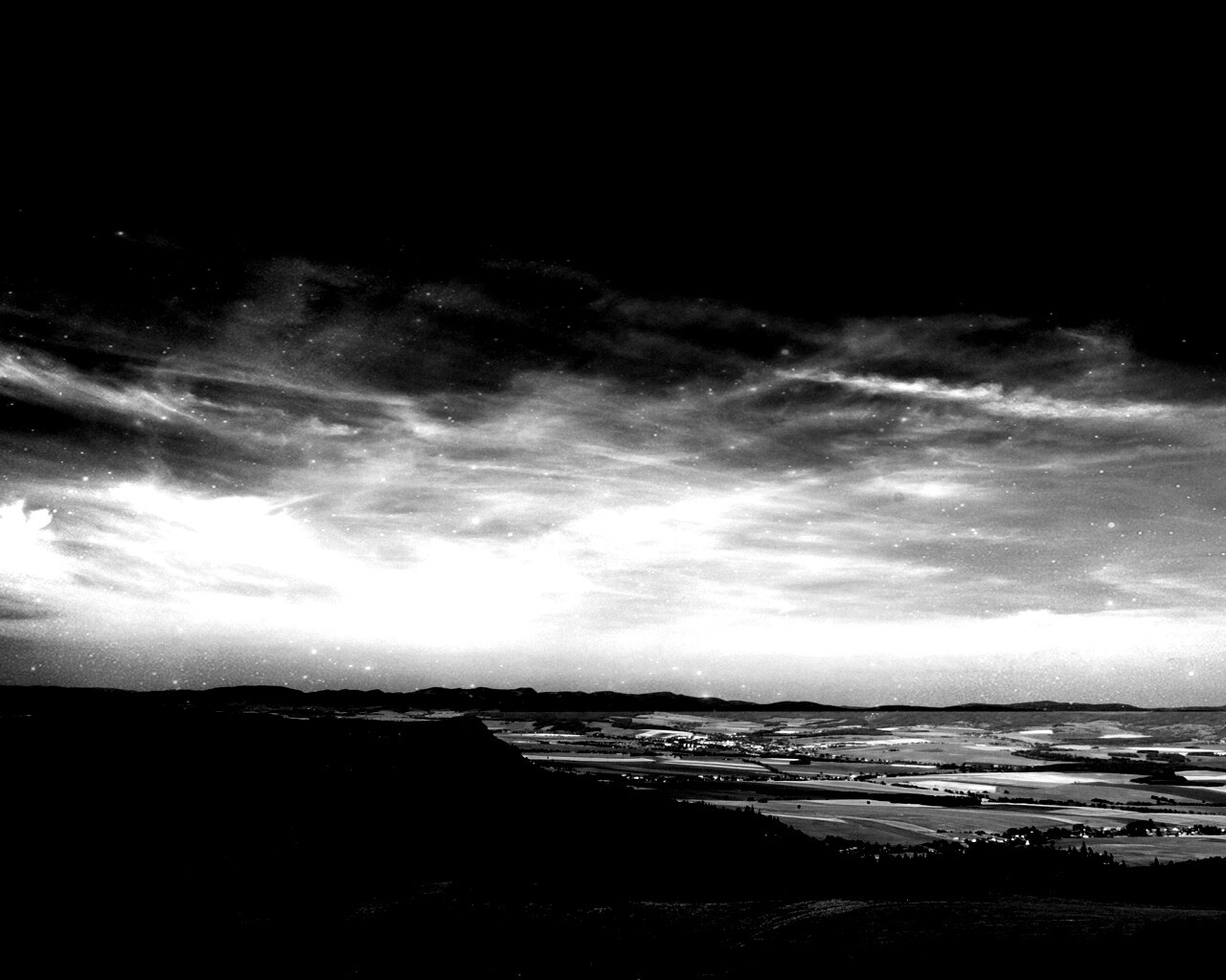 Вид на равнину обои